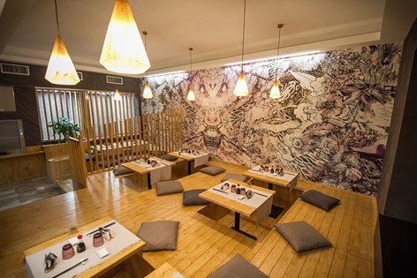 蝴蝶日式餐厅设计案例赏析,蝴蝶日式餐厅装修设计效果图 第1张