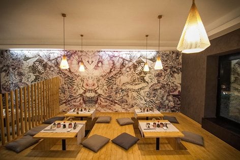 蝴蝶日式餐厅设计案例赏析,蝴蝶日式餐厅装修设计效果图 第4张